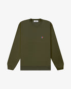 Logo Patch Sweatshirt_Olive Green