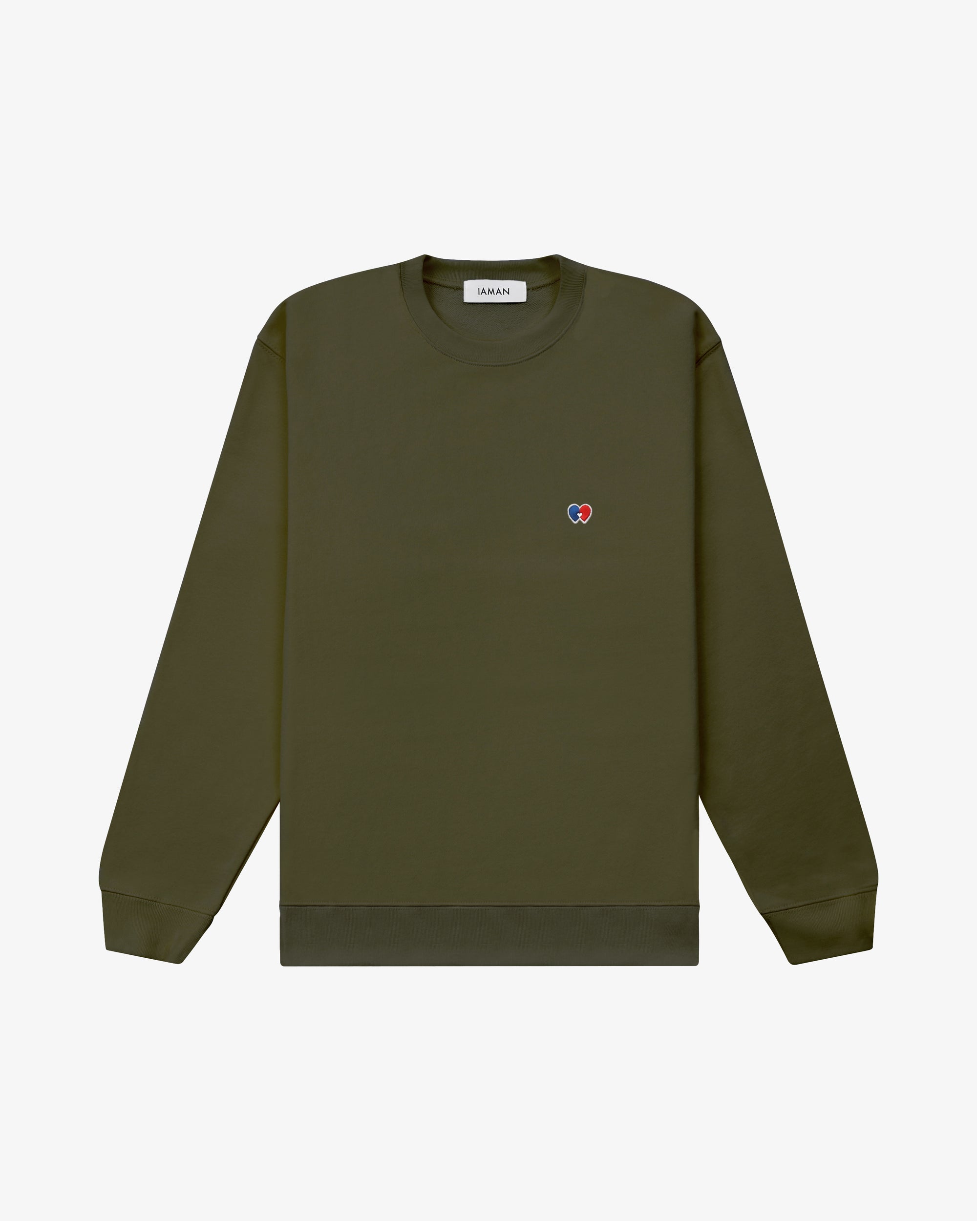 Logo Patch Sweatshirt_Olive Green