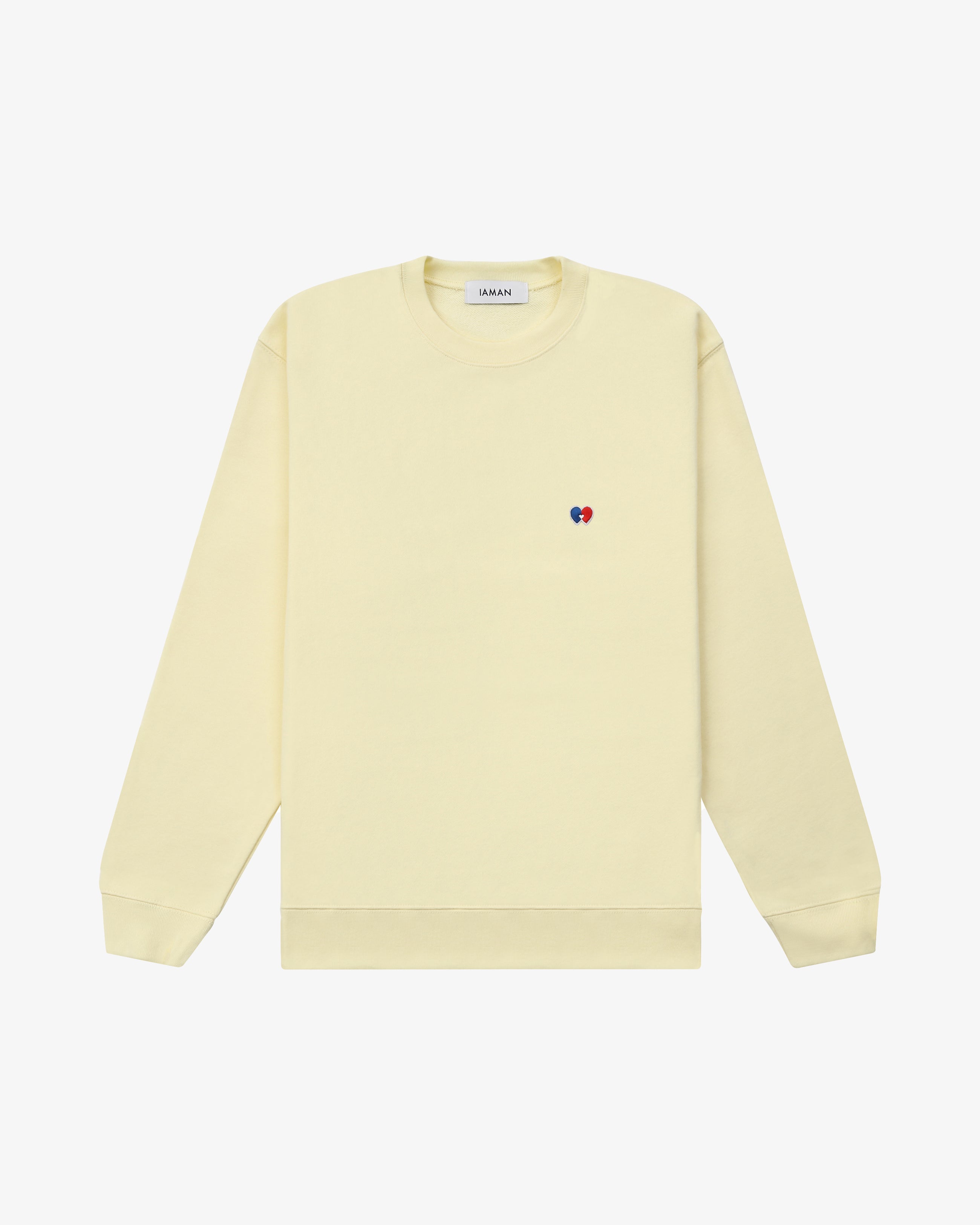 Logo Patch Sweatshirt_Light Yellow