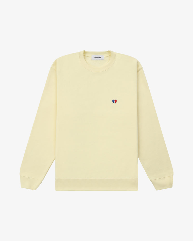 Logo Patch Sweatshirt_Light Yellow